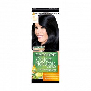 Крем-краска для волос стойкая питательная Color Naturals, тон 1+, Ультра черный, Garnier, 110мл