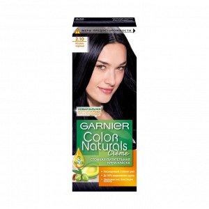 Крем-краска для волос стойкая питательная Color Naturals, тон 2.10, Иссиня черный, Garnier, 110мл