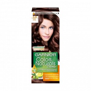 Крем-краска для волос стойкая питательная Color Naturals, тон 3,23, Темный шоколад, Garnier, 110мл