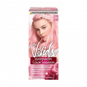 Крем-краска для волос Color Sensation, The Vivids с перламутром, Пастельно-розовый, Garnier, 110мл