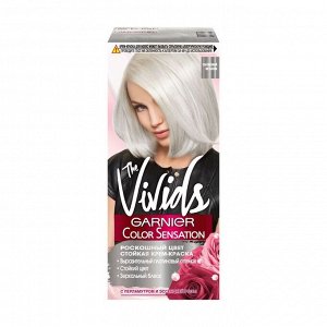 Крем-краска для волос Color Sensation, The Vivids с перламутром, Платиновый металлик, Garnier, 110мл