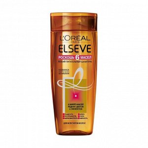 Шампунь для волос питательный Elseve, Роскошь 6 масел, L'Oreal Paris, 250мл