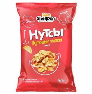 Безглютеновые чипсы "НУТСЫ" со вкусом аджики, Don Shelldon, 50 гр