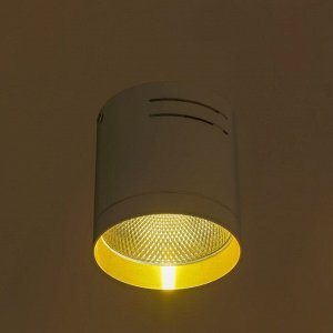 Светильник 5117.5000 LED 1х15W 100х100х105 белый/золото