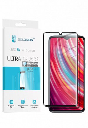 Защитное стекло Solomon для Xiaomi Redmi Note 8pro Full Glue (Black)