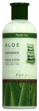 Farmstay Visible Difference Fresh Emulsion Aloe Увлажняющая эмульсия для лица с экстрактом алоэ 350 мл