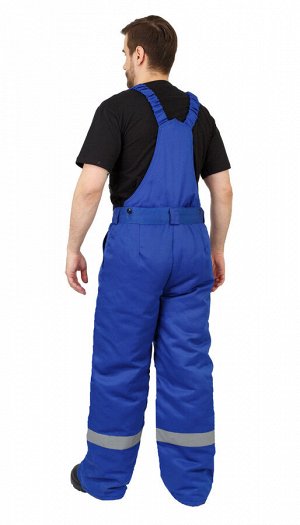 Костюм мужской рабочий  зимний "Сибиряк" куртка, брюки васильковый с темно-синим и СОП