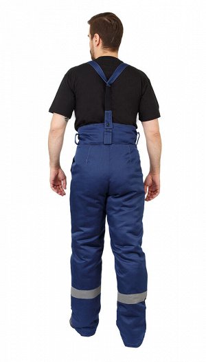 Костюм мужской рабочий "Легенда" зимний куртка, брюки т-синий с оранжевым и СОП