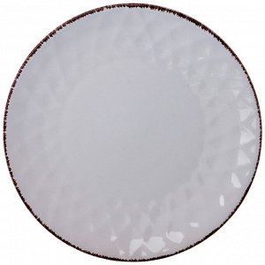 Тарелка десертная 20 см коллекция "мираж" цвет:белое облако (мал-6 шт./кор=36 шт.)