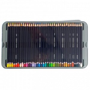Карандаши художественные цветные Derwent Studio, 36 цветов, в металлической коробке