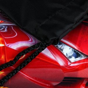 Мешок для обуви «Авто в огне» (мягкий полиэстер, плотность 210D) 42x34 см