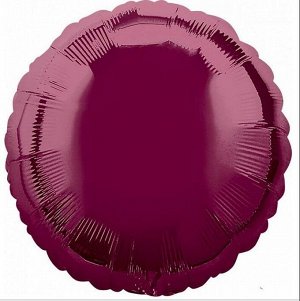 Фольга шар Круг 18"/45 см пастель ягодный Anagram - Без рисунка