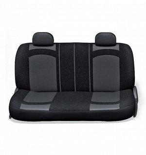 Авточехлы EXTREME, велюр/сетка AIR MESH, 8 предм., 3 молнии, чёрый,