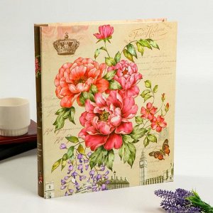 Фотоальбом "Королевские цветы" на 400 фото 10х15 см в коробке, микс
