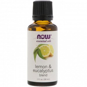 Now Foods, Essential Oils, Lemon &amp; Eucalyptus Blend, 1 fl oz (30 ml)