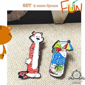 Брошки-значки SET 2 пр. "FUN"