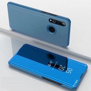 Синий. Чехол книжка зеркальная на телефон Huawei Honor