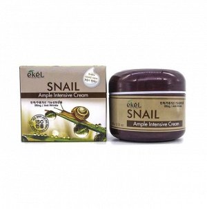 Ekel cosmetics Ekel Крем для лица с экстрактом муцина улитки Snail Ample Intensive Cream, 100 гр