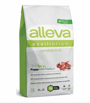 Alleva Equilibrium Sensitivе сухой корм для щенков мелких и средних пород с ягненком 2кг