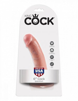 Реалистичный гибкий фаллос на присоске 6'' Cock