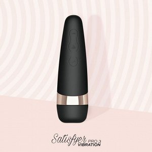 Клиторальный вакуумный стимулятор Satisfyer Pro 3 Vibration (11 реж. пульсации, 10 реж. вибрации)