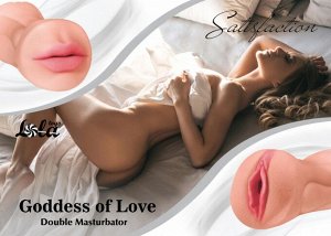 Двойной супер реалистичный мастурбатор Goddess of Love (вагина и рот)