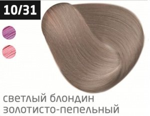 OLLIN COLOR 10/31 светлый блондин золотисто-пепельный 60мл Перманентная крем-краска для волос