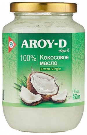 Aroy-D Масло 100% кокосовое (extra virgin) 450мл