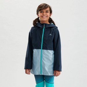 Куртка водонепроницаемая для походов для детей 7–15 лет синяя MH500 QUECHUA