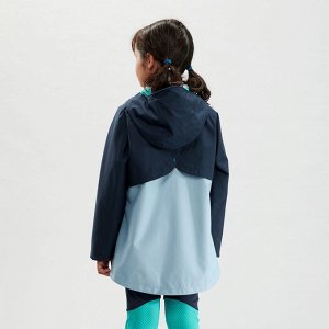 Куртка водонепроницаемая для походов для детей 7–15 лет синяя MH500 QUECHUA