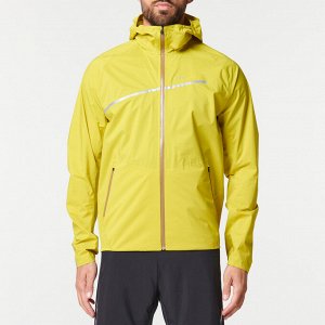 Куртка непромокаемая для трейлраннинга мужская желтая EVADICT