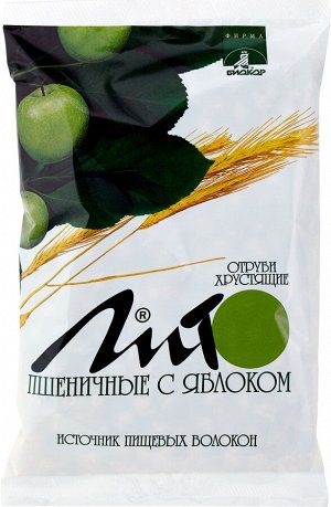 Отруби Лито пшеничные с яблоком и кальцием 200 г БАД