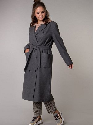 Пальто цвет темно-серый  (Пт-3-1)