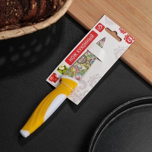 Нож кухонный с антиналипающим покрытием 8,5 см "Мандала"