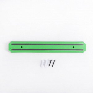 СИМА-ЛЕНД Держатель для ножей магнитный, 33 см, цвет зелёный