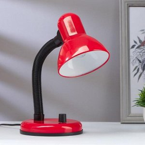Настольная лампа 1x60W E27 красная (диммер) 14x14x32см