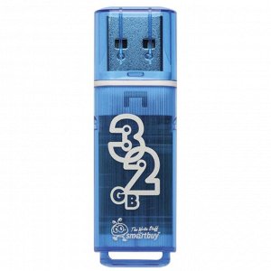 Флеш память USB 32GB Glossy series Blue (SB32GBGS-B)