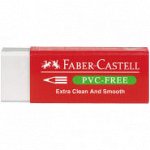 Ластик Faber-Castell &quot;PVC-free&quot;, прямоугольный, картонный футляр, 63*22*11мм