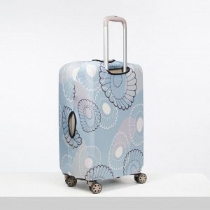 Чехол для чемодана сред 24" Ракушки, 38*28*59, голубой