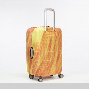 Чехол для чемодана сред 24" Огонь, 38*28*59, оранжевый