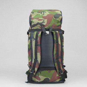 Рюкзак туристический, 50 л, отдел на шнурке, 3 наружных кармана, цвет хаки