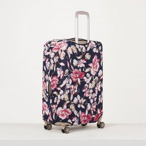 Чехол для чемодана 024 28", 47*28*69, розовые цветы