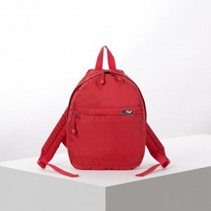 Рюкзак туристический, отдел на молнии, наружный карман, цвет красный