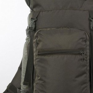 Рюкзак туристический, 70 л, отдел на шнурке, наружный карман, 2 боковые сетки, цвет олива