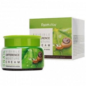 FarmStay Увлажняющий крем для лица с муцином улитки Snail Visible Difference Moisture Cream