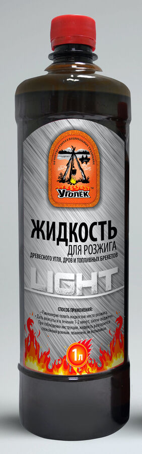 УГОЛЁК LIGHT Жидкость д/розжига 1 л, смесь парафинов
