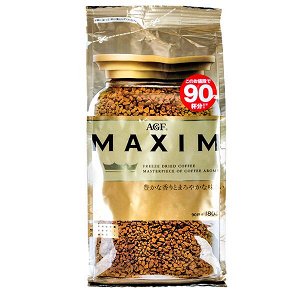 AGF MAX GOLD BLEND, Кофе растворимый, 180гр, м/у
