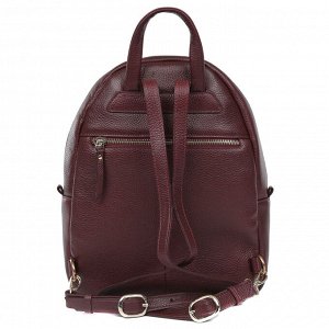 Кожаный женский рюкзак Fabretti бордового цвета с замшевой вставкой