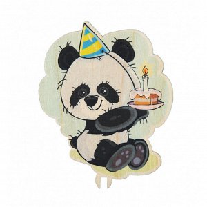 Топпер "Панда с тортом"