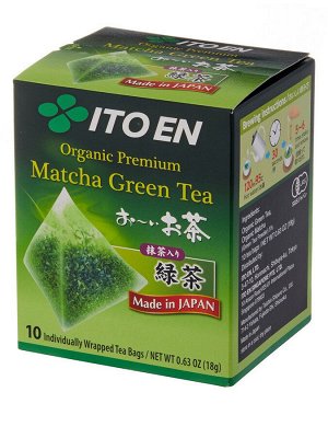 ITOEN Matcha Green Tea Organic Premium Органический премиум чай 10пак. 18 гр.
